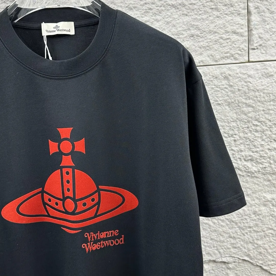 Vivienne Westwood* *2026 New Arrival T Same Style ：Black White Size： S （90-130 ） M （120-150 ） L （140-165 ） XL （160-180 ） XXL （180 ）